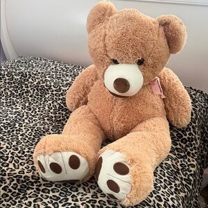 Adorable Tan Teddy Bear Plush Toy